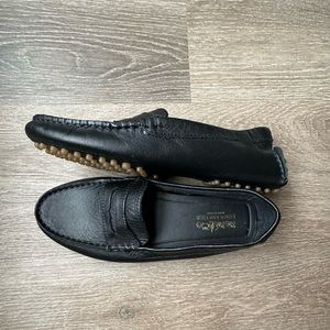 Coach and Four Black leather loafers